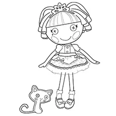 Jewel Sparkles Lalaloopsy doll coloring page_image