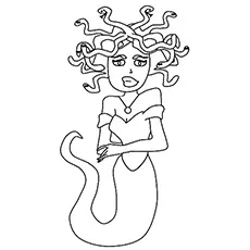 Medusa monster coloring pages