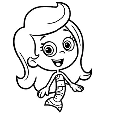 Molly from Bubble Guppies coloring page