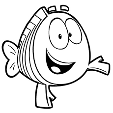 Mr. Grouper from Bubble Guppies coloring page