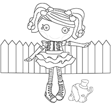 Peanut Big Top Lalaloopsy doll coloring page