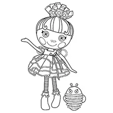 Pix E. Flutters Lalaloopsy doll coloring page_image