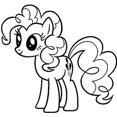 Pony Princess cartoon coloring page