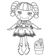 Prairie Dusty Trails Lalaloopsy doll coloring page_image