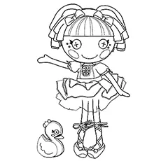 Tippy Thumbelina Lalaloopsy doll coloring page_image