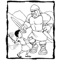 15+ Goliath Coloring Page