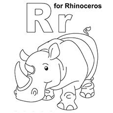 r is for coloring page