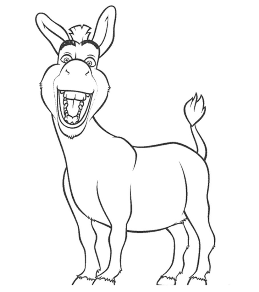 Top 10 Free Printable Donkey Coloring Pages Online