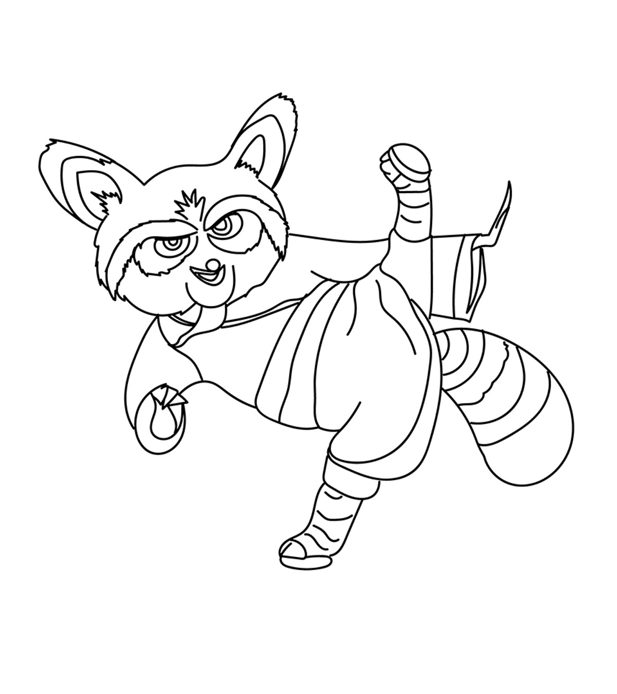 10 Cute Kung Fu Panda Coloring Pages For Your Little Ones