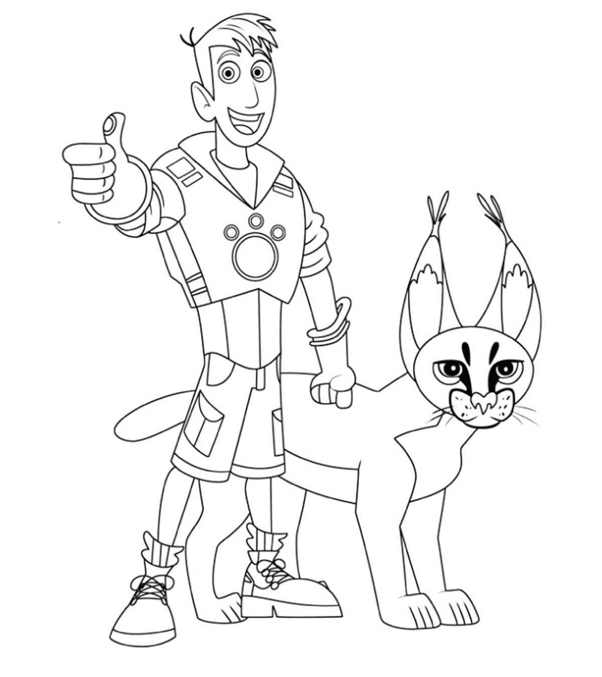 Coloring Page Wild Kratts