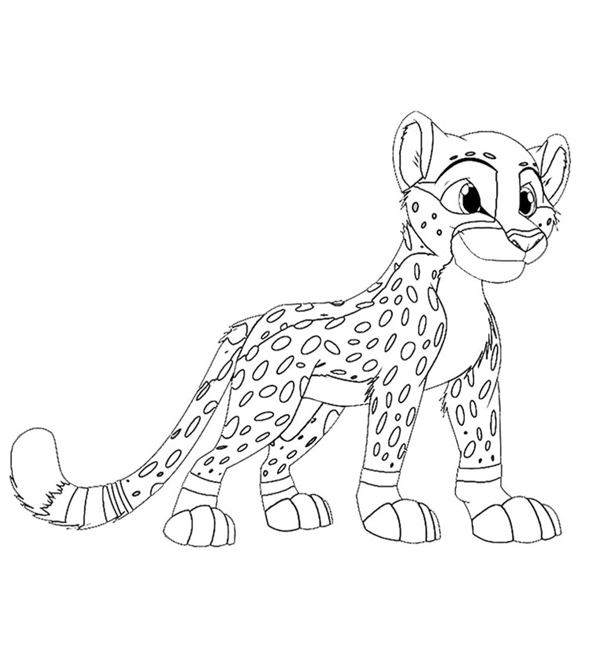 Cheetah Family Coloring Pages