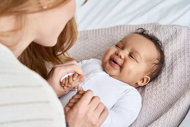 6-month-old baby will understand your reactions