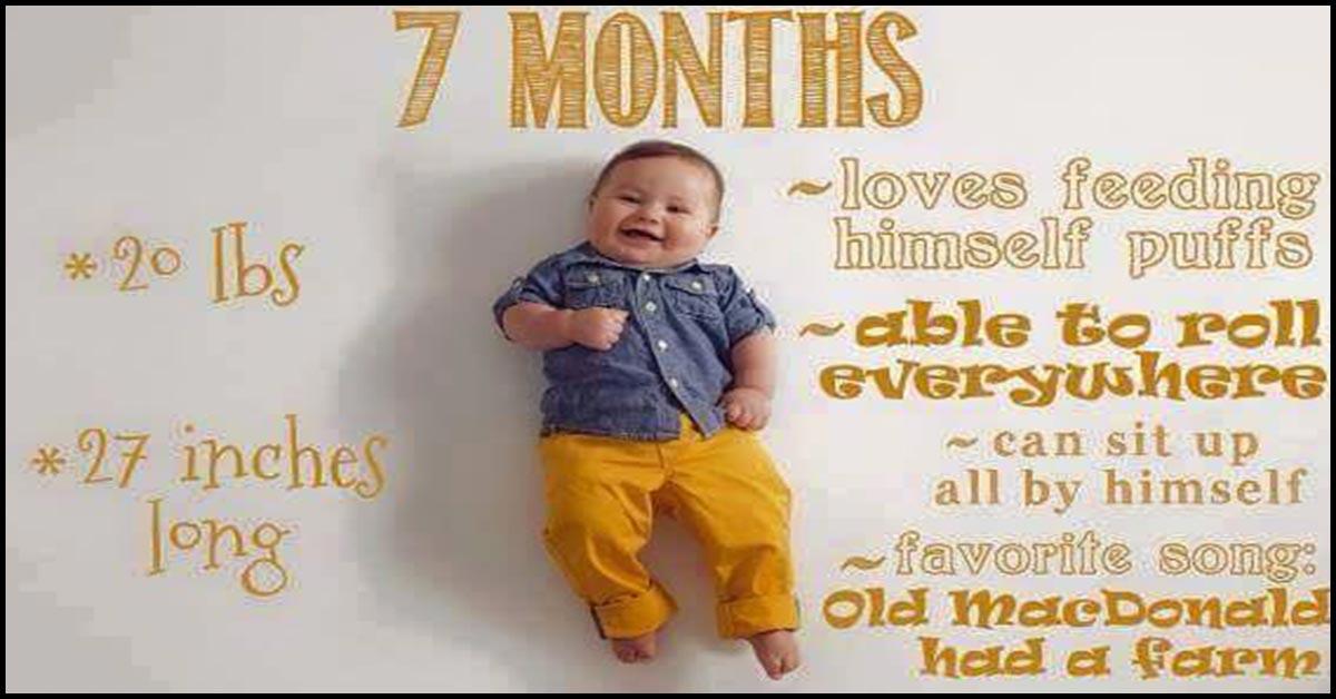 7 month old baby development