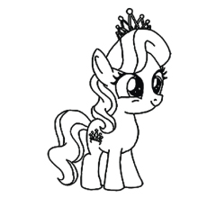 Diamond Tiara, My Little Pony coloring page