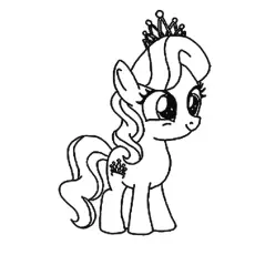 Diamond Tiara, My Little Pony coloring page_image