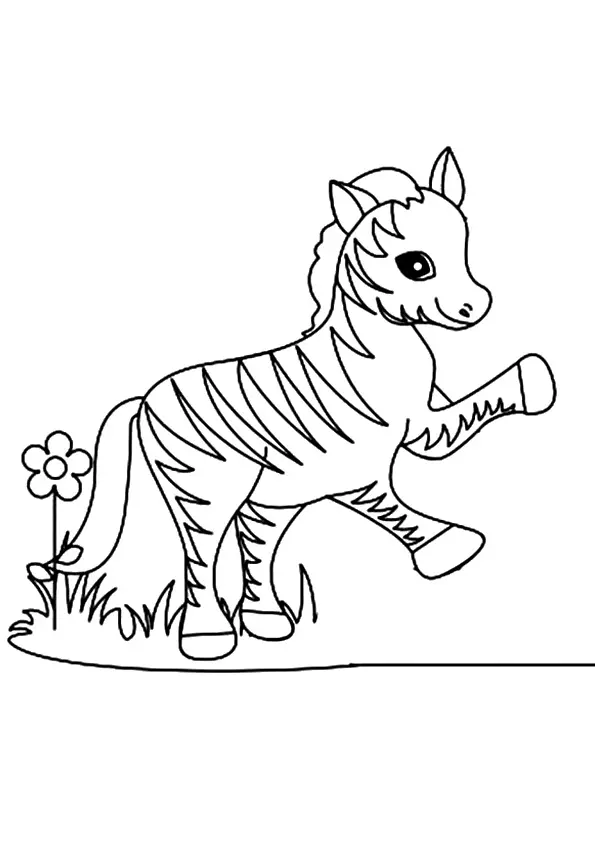 A-Funny-Little-Zebra-Coloring