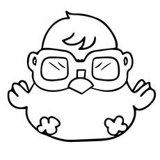 DJ Quack Moshi monsters coloring page