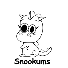 Snookums Moshi monster coloring page
