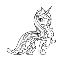 Princess Cadance, My Little Pony coloring page_image