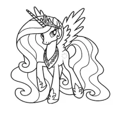 Princess Celestia, My Little Pony coloring page_image