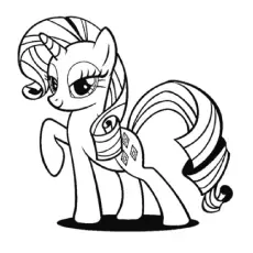 A Rarity, My Little Pony coloring page_image
