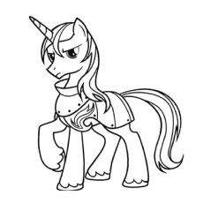 A shining armor, My Little Pony coloring page_image