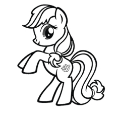 Shoeshiner, My Little Pony coloring page