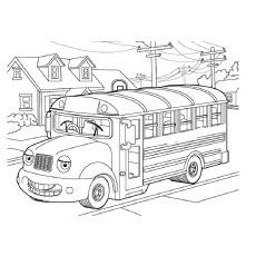 school bus coloring pages for kids