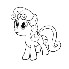 Sweetie Belle, My Little Pony coloring page_image