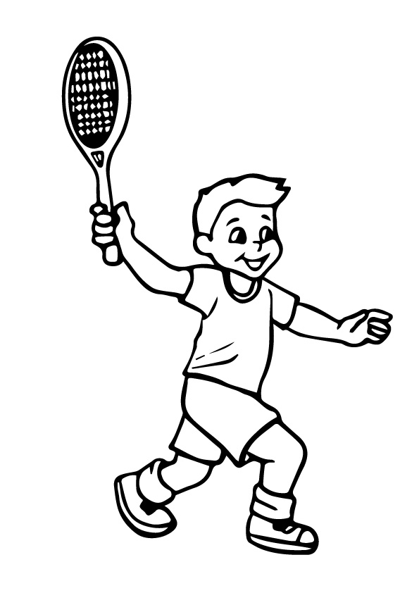 A-boy-playing-tennis-coloring
