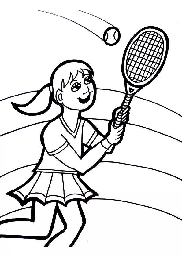 A-girl-playing-tennis