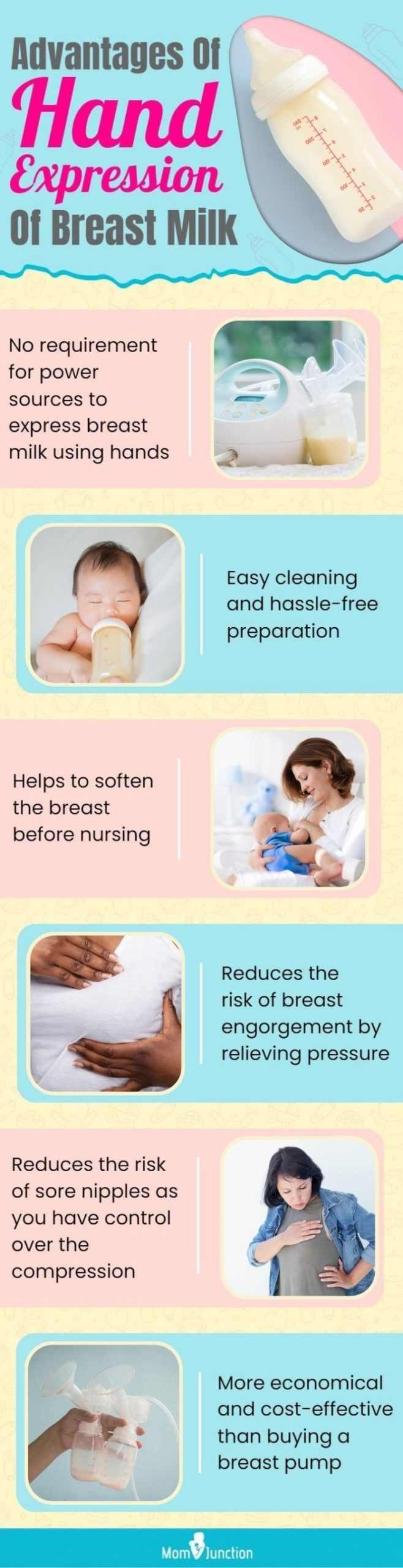 advantages of hand expression of breast milk (infographic)