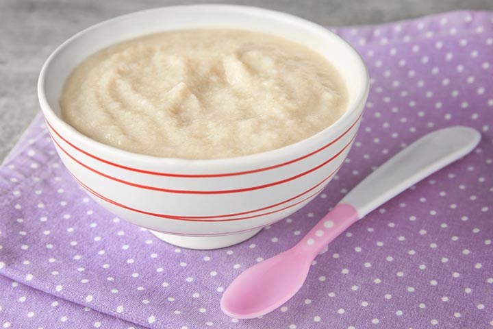 Arrowroot porridge for babies