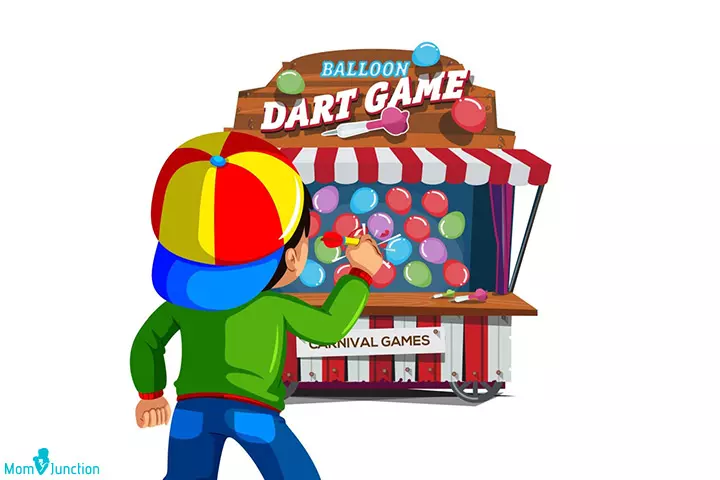 Balloon dart outdoor games and activities