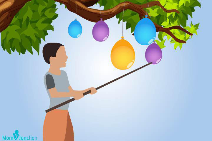 Balloon pinata outdoor games and activities