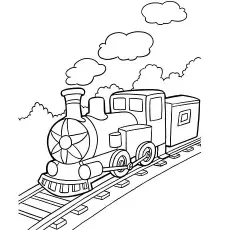 Big Train picture coloring page
