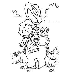 Color Book Cowboy coloring page