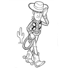 Cool cowboy coloring page