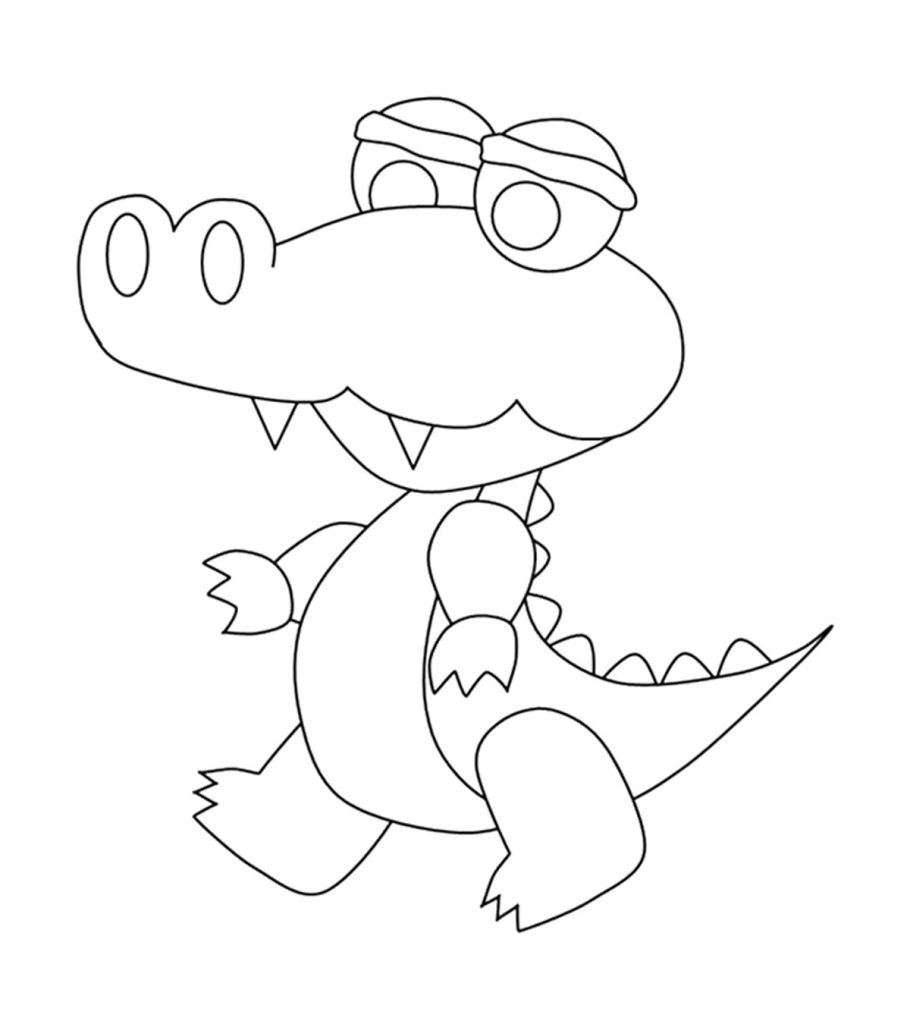 Top 10 Free Printable Crocodile Coloring Pages Online