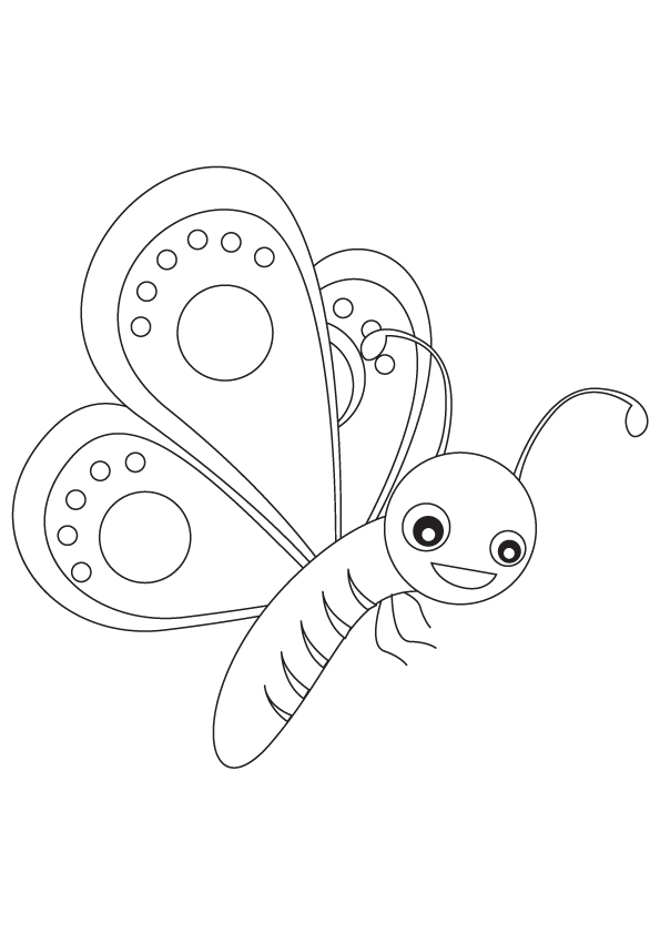 Cute-outlined-butterfly