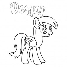 Derpy, My Little Pony coloring page