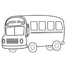 school bus coloring pages fronts