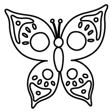  Coloring Pages of Beautiful Design Butterfly for Children