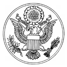 Great Seal of USA, 4th of July coloring page