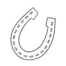 free coloring pages of horseshoes