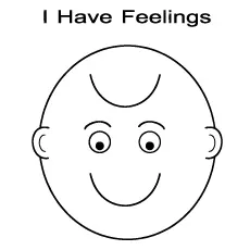 I have feeling, emotions coloring page