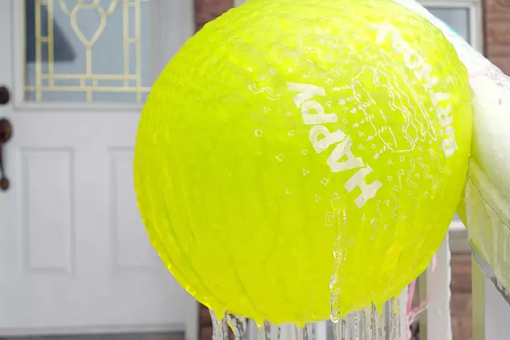 Icy balloon games for kids