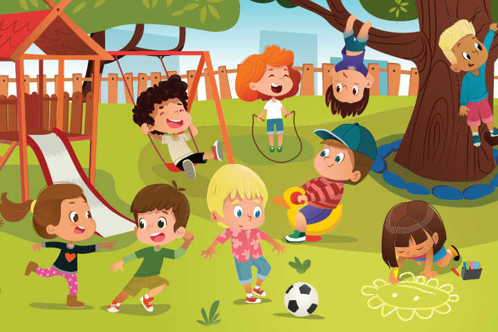 Encourage children to play in an area where there are no power lines.