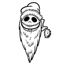 Santa Jack, Nightmare Before Christmas coloring page