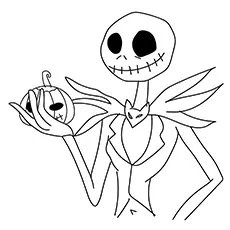 The Pumpkin King, Nightmare Before Christmas coloring page